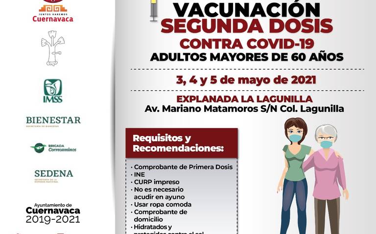 Lista la jornada de segunda dosis contra el Covid-19 en la Lagunilla - El  Sol de Cuernavaca | Noticias Locales, Policiacas, sobre México, Morelos y  el Mundo